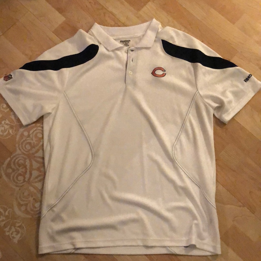 🏈Chicago Bears Reebok men’s XL white polo
